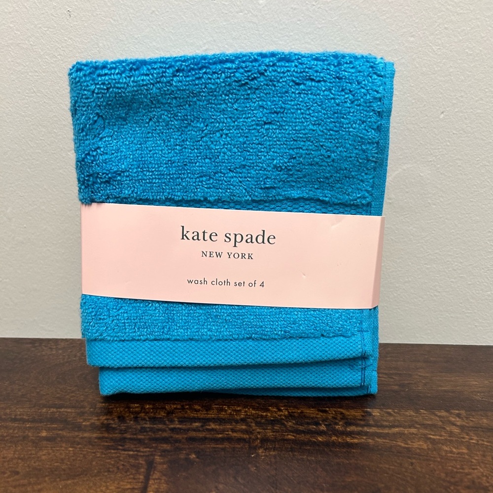 New! Set of Four Kate Spade Washcloths